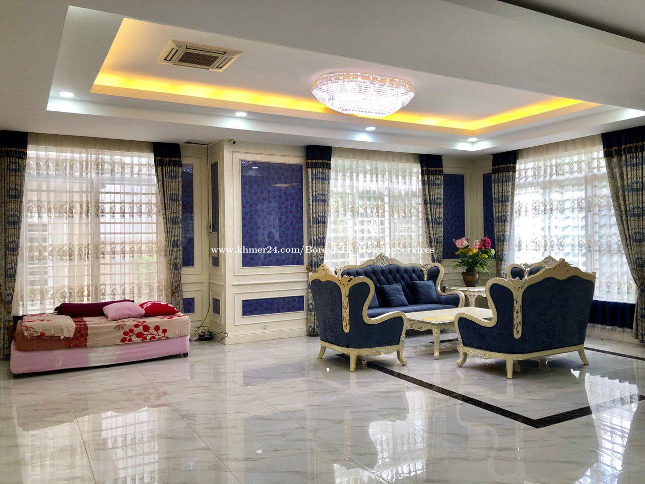 Queen Villa for rent in Borey Hi-tech Luxury  