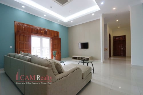 BKK1 area| Very spacious 5 bedrooms 6 bathrooms serviced apartment for rent in Phnom penh