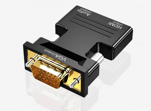 (NEW) Adaptor VGA to HDMI+audio
