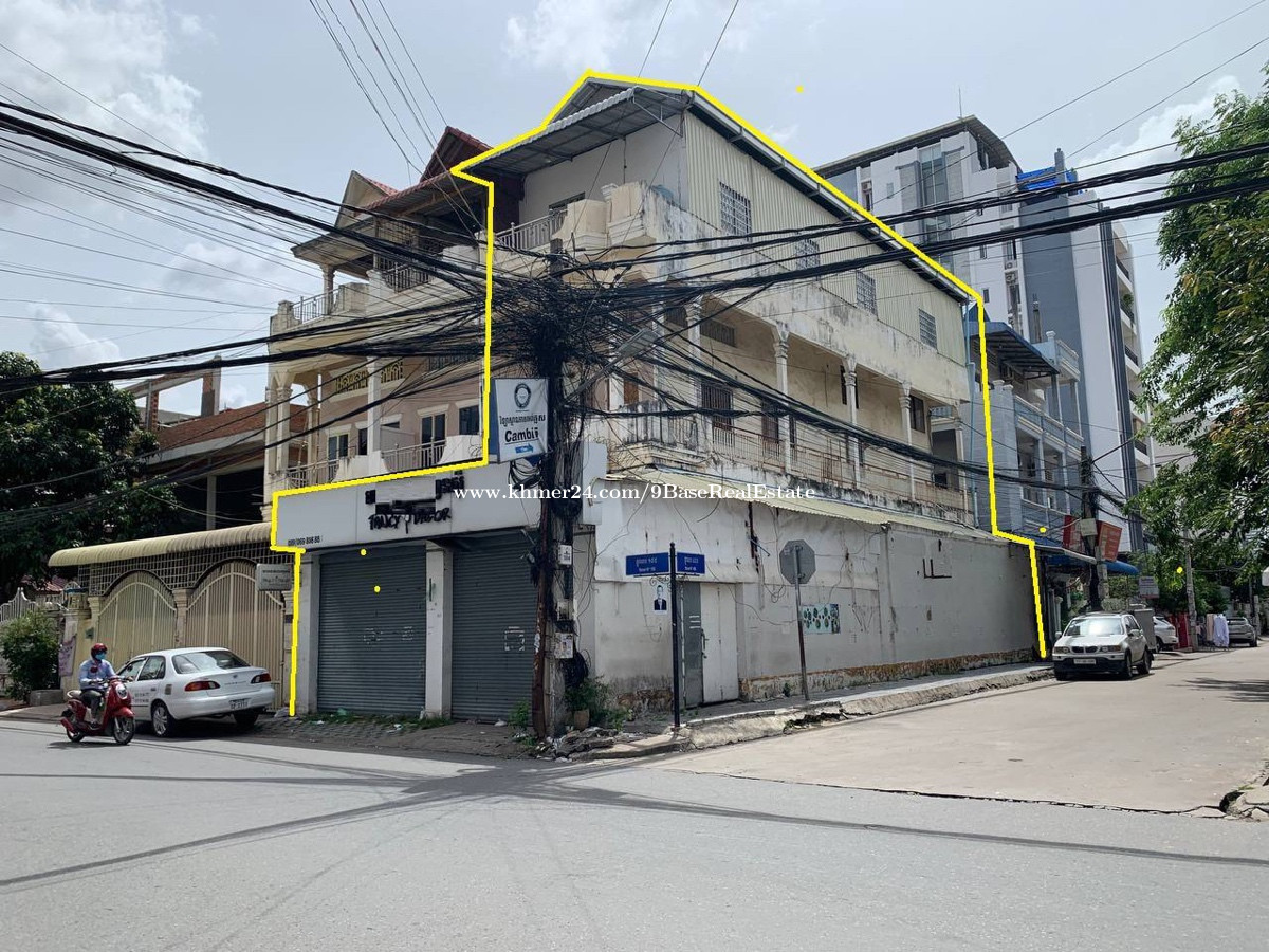ផ្ទះអាជីវកម្មកែងនៅទួលទំពូង / Corner shophouse for rent In TTP(Russian
