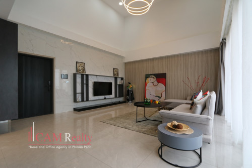 BKK1 area| Duplex style luxurious penthouse 5 bedrooms for sale in Phnom Penh | On 26F &amp; 27F