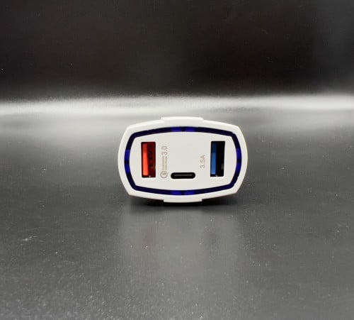 ដុំកន្ទុយបារីឡាន និងម៉ូតូ 7A 1PD+2USB