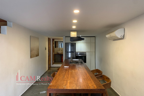 Daun Penh area| 2 bedrooms renovated house for rent| Private balcony