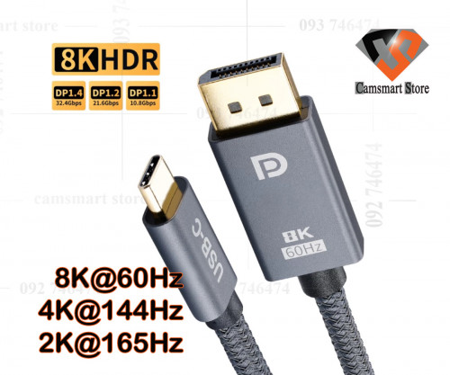  UVOOI Active Mini DisplayPort to HDMI 2.0 Adapter Cable 6 Feet,  Mini DP to HDMI Active Cable Supporting Eyefinity Technology & 4K@60Hz,  1440P@144Hz Resolution-A2 : Electronics