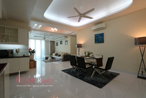 프놈펜에 렌트 아파트 BKK1 area | 3 bedrooms serviced apartment for rent in BKK1 area Phnom Penh