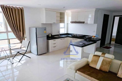 Beautiful apartment 2 bedroom with elevator for rent nearby Stueng Mean Chey market