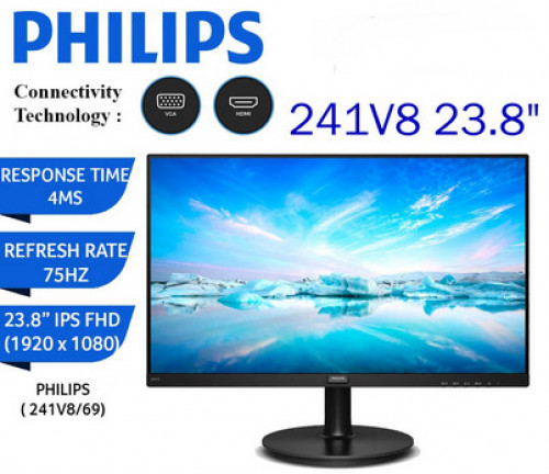 Philips Monitor 24-inch FHD 1920 x 1080 @ 75 Hz*