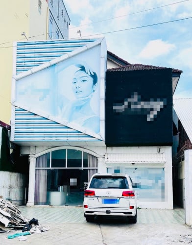 02 Flats House Coffee-Showroom-Shop For Rent Near Toul Kork School, 10x20m, 1,500$