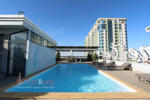 2 bedrooms serviced apartment for rent in Daun Penh
