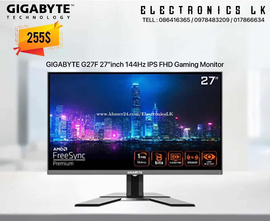 Gigabyte G27f 27 144hz 1080p Gaming Monitor 19 X 1080 Ips Display 1ms Mprt Response Time