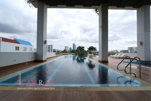 Chroy Changvar| 2 bedrooms fully serviced apartment for rent