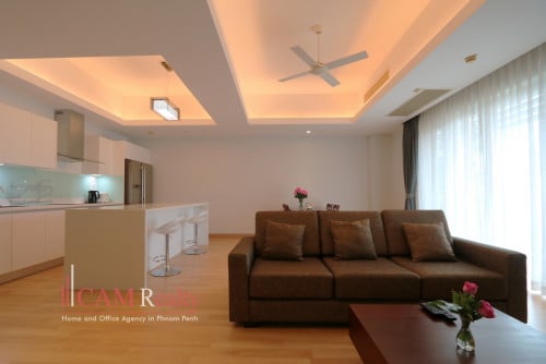 Chroy Changvar| 2 bedrooms fully serviced apartment for rent