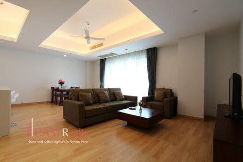 Chroy Changvar| 2 bedrooms fully serviced apartment for rent