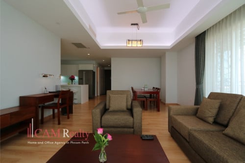 Chroy Changvar| 4 bedrooms serviced apartment for rent| Pool, gym, kids playroom and tennis court