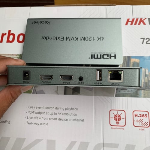 HDMI 120M Extender ប្រើបានទួទស្សន៍