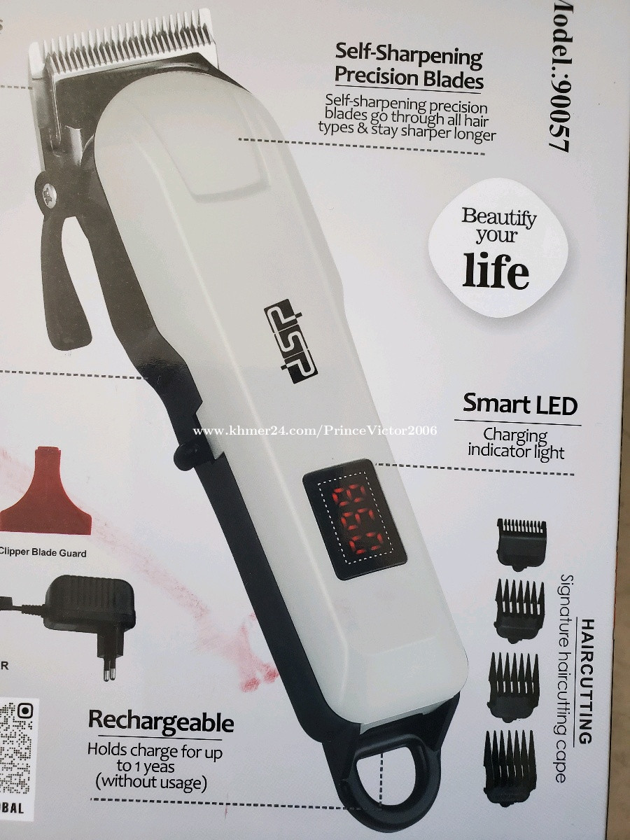 Professional adjustable Trimmer hair clipper rechargeable Shaving Price  $15.00 in Phnom Penh, Cambodia Prince Victor