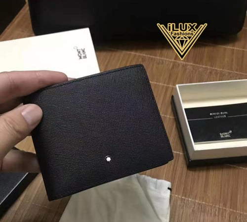 Top Grade Mont blanc  luxury Brand men's wallet Cowhide Leather Wallet High Quality