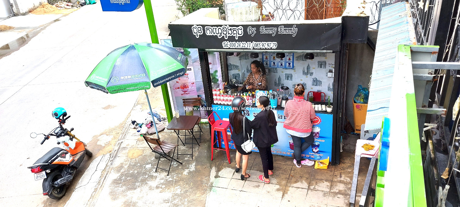 Office/Coffee shop/Restaurant for Rent, from 155/month មានតូប ហាង