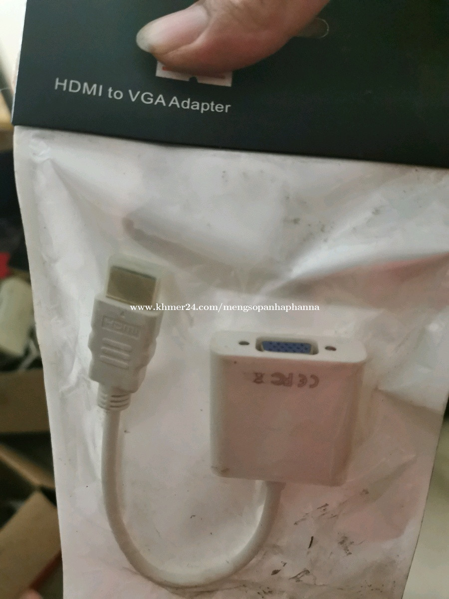 HDMI TO VGA 4 Price 4.00 in Siem Reap, Cambodia Mengsopanha Phanna