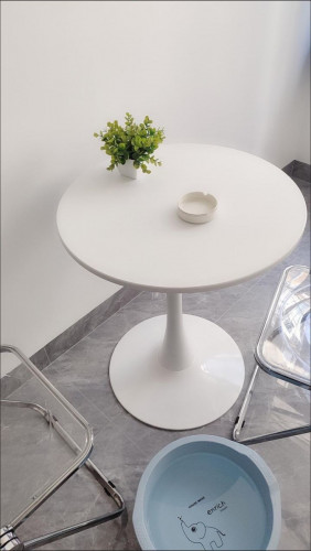 \u2705 Round White marble Table: តុមូលម៉ាបកាហ្វេសរ
