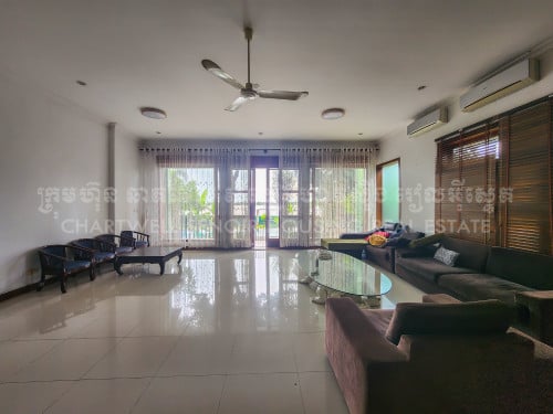 Mekong river view 5 Bedrooms Villa with swimming pool available for rent in Chroy Changva Area