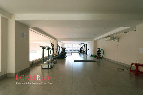 BKK2 area| 1 bedroom serviced apartment for rent| Gym