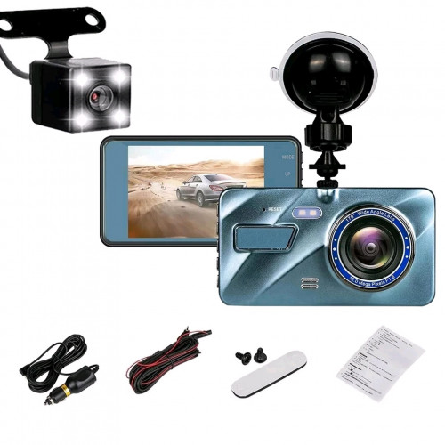 Car DVR Camera Video Recorder Rear View Dual Lens HD Cycle Recording