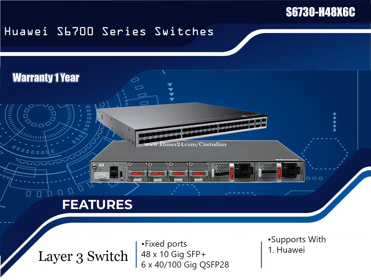 Huawei S6730H48X6C (without power module) Price 1 in Phnom Penh