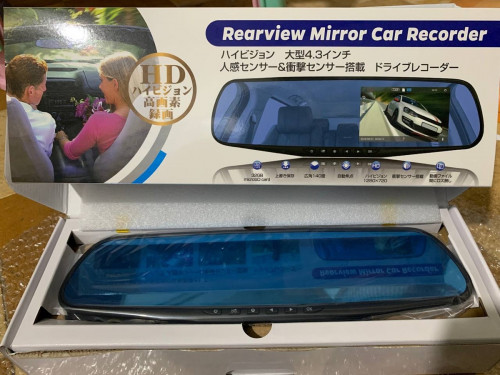 Rearview mirror car Recorder -ស្ដង់ដារជប៉ុន-សម្រាប់ Record ខាងមុខ*ងាយស្រួលភ្ជាប់__បញ្ចាក់ មានតែការថតខាងមុខប៉ុណ្ណោះ