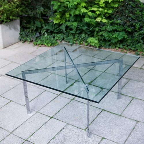 High Brand Glass table model Mies Van Den Rohe. Real price is:$1,670.00