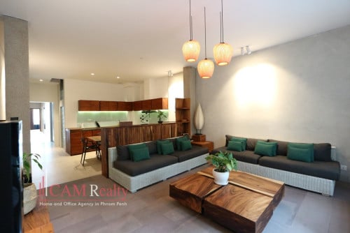 E-viewing ok! Near BKK1 | western style 2 bedrooms serviced apartment for rent in Phnom Penh