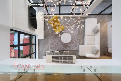 프놈펜에 임대 주택 Chroy Changvar area| 3 bedroom duplex serviced apartment for rent| Pool, gym and sauna