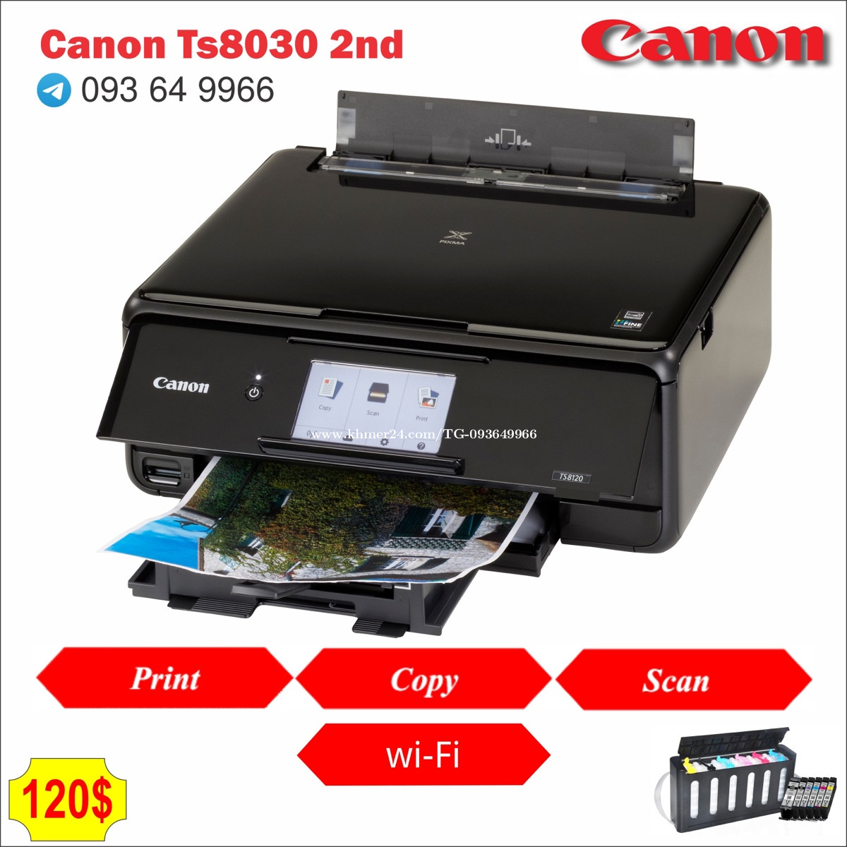 Canon ts8030 Price $110.00 in Phnom Penh, Cambodia - TG