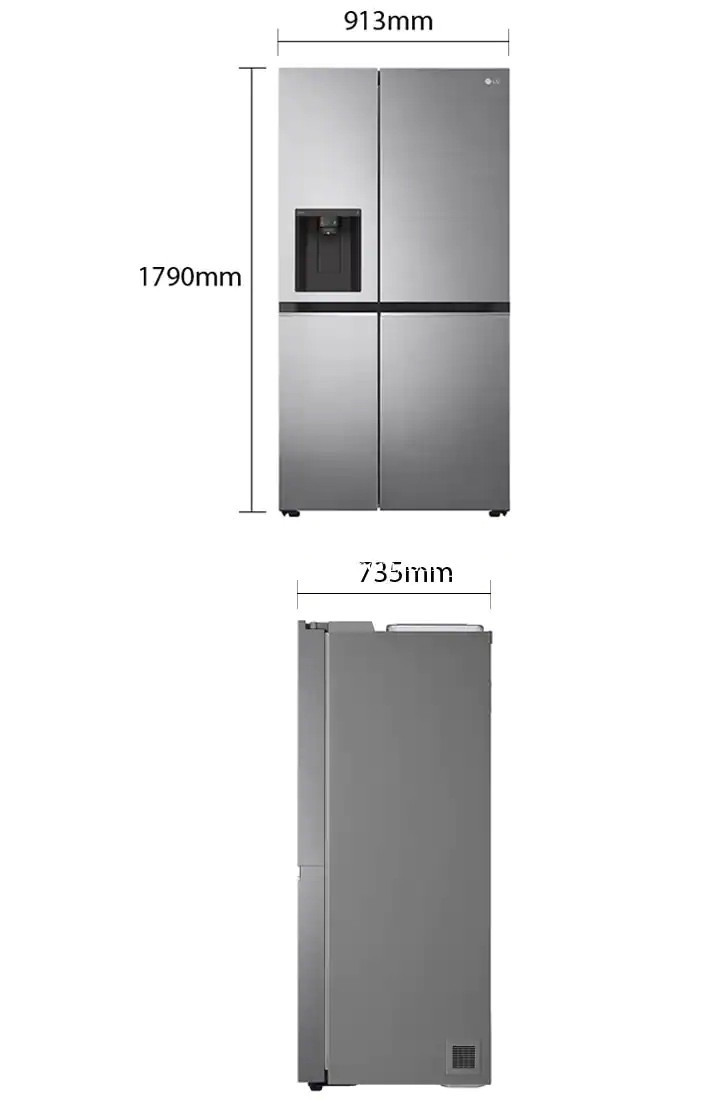 LG Refrigerator L257SLNL Side By Side Price 1520 in Phnom Penh, Cambodia LONG SIMPOR