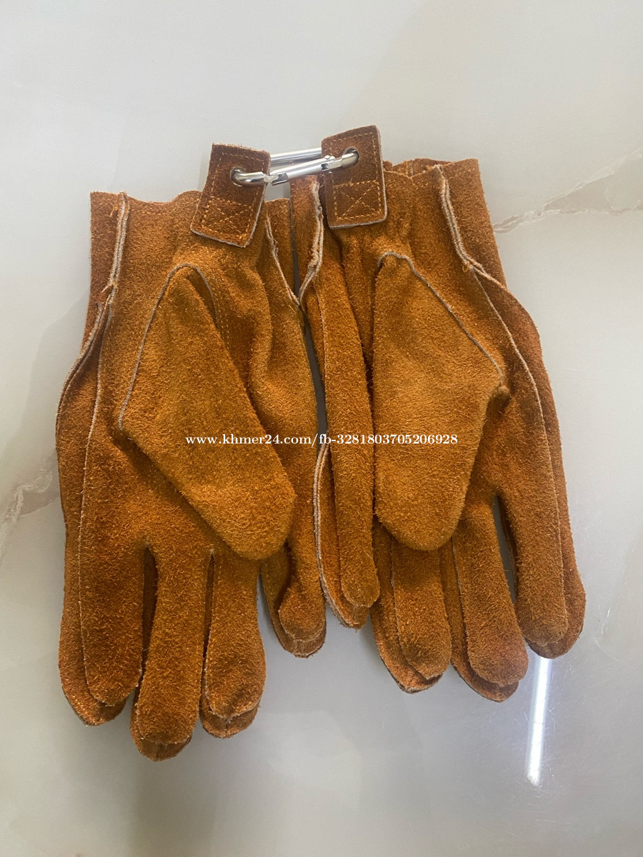 Vintage helmet and gloves in Phnom Penh, Cambodia on