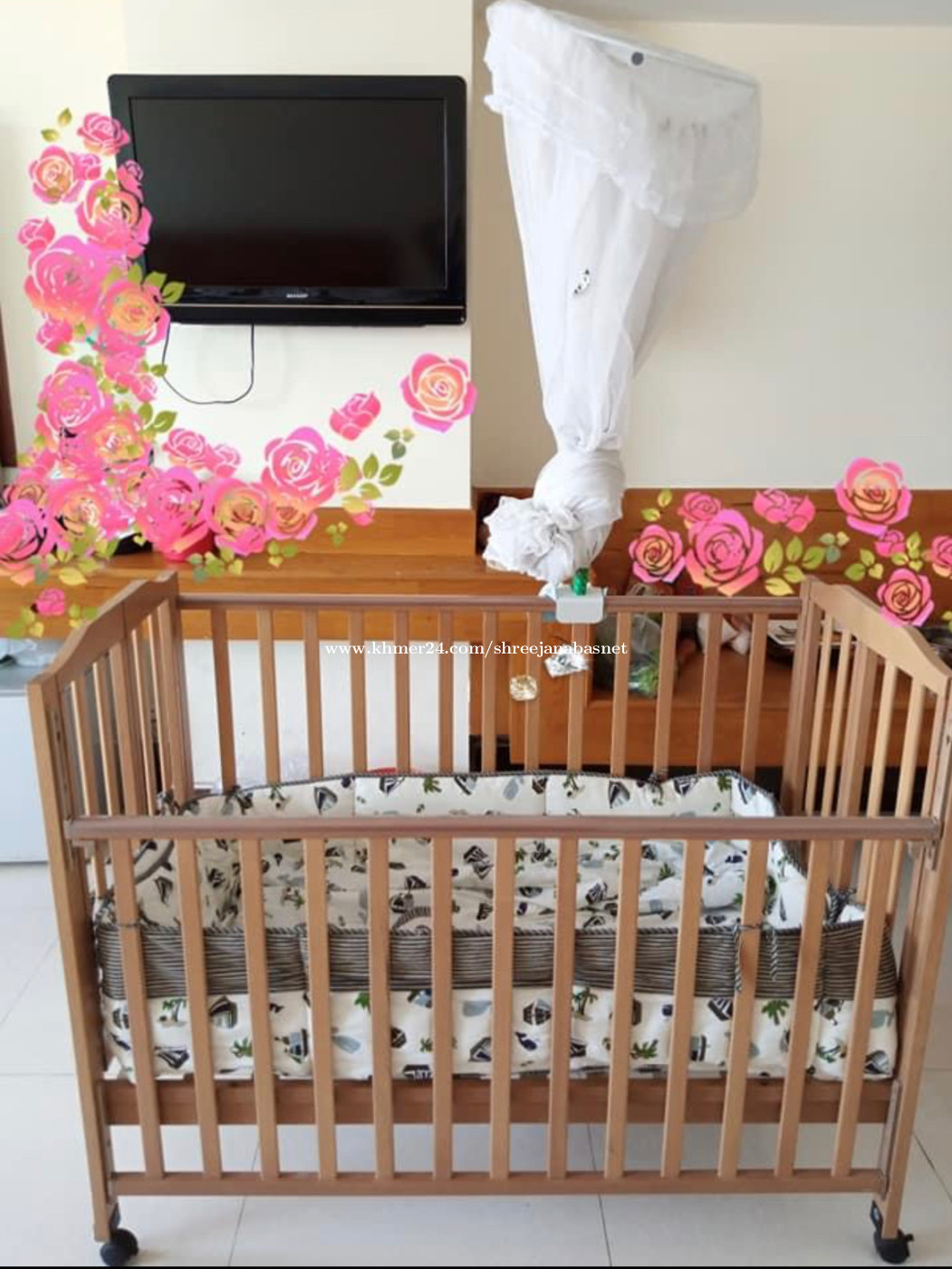 Baby bed crib Price 75.00 in Phnom Penh, Cambodia Shreejana