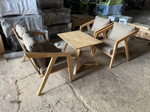 Mini sofa set with 2 armchairs and table