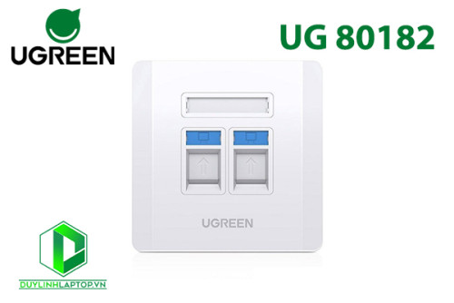 UGREEN Dual Lan Port Wall Plate 80182