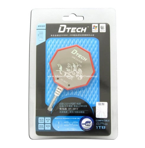 DETECH USB HUB-DTECH USB 2.0 (4 Port) HUB