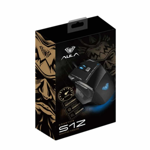 AULA S12 Gaming Mouse up to 4800 DPI with 7 Customized Marco Keys Breath Lighting