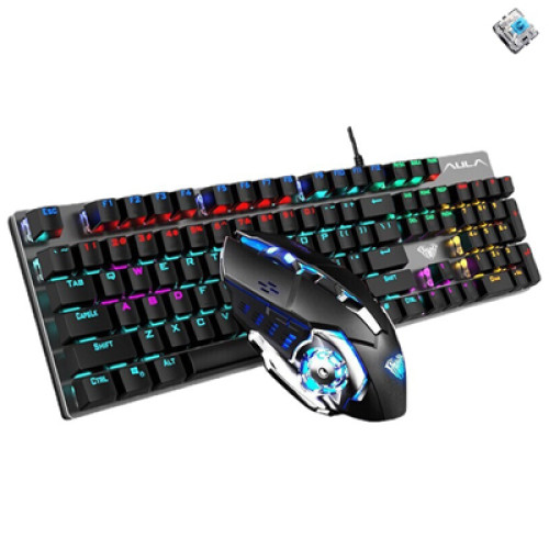 AULA T400 mechanical keyboard – BLUE SWITCH