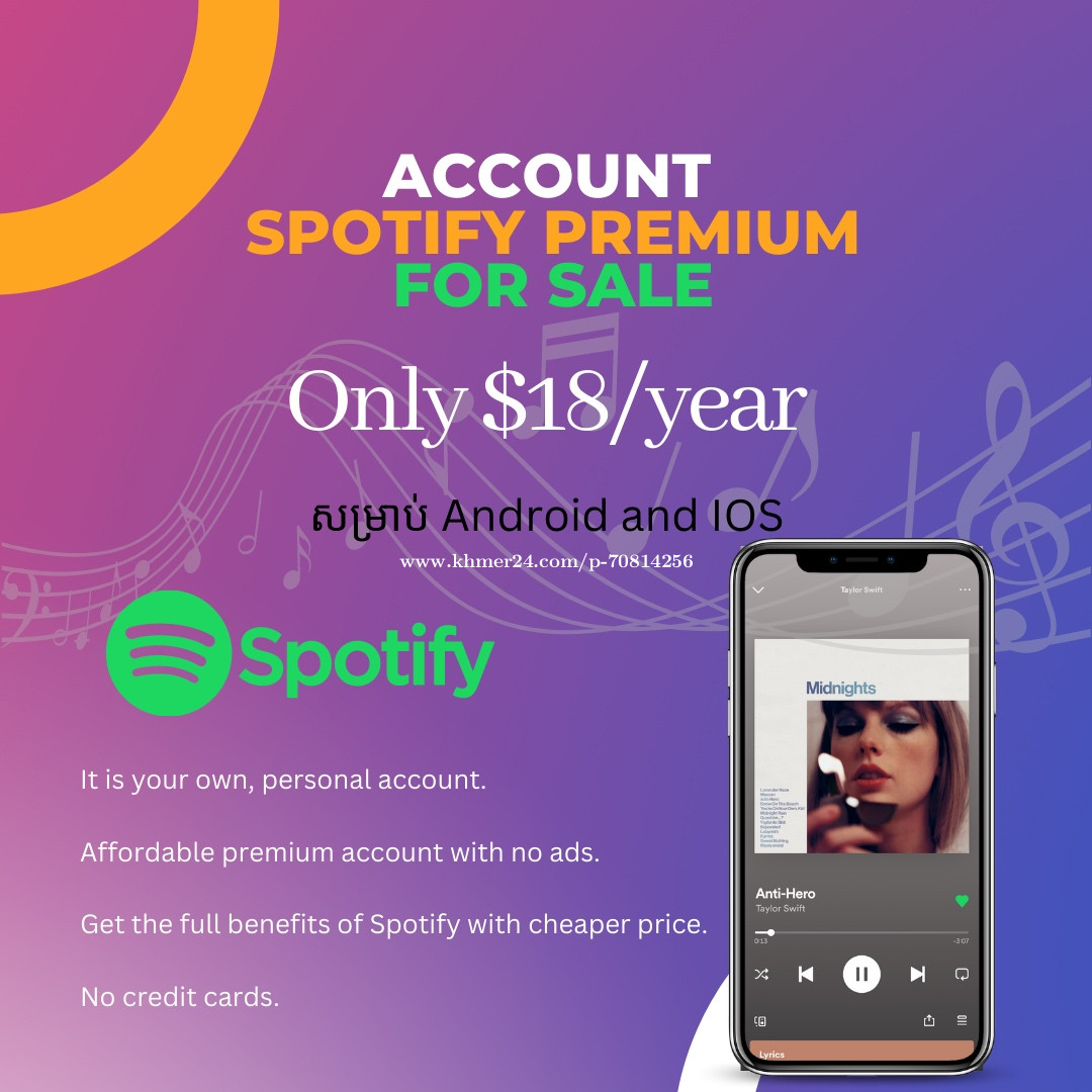 Spotify Premium Account in Phnom Penh, Cambodia on