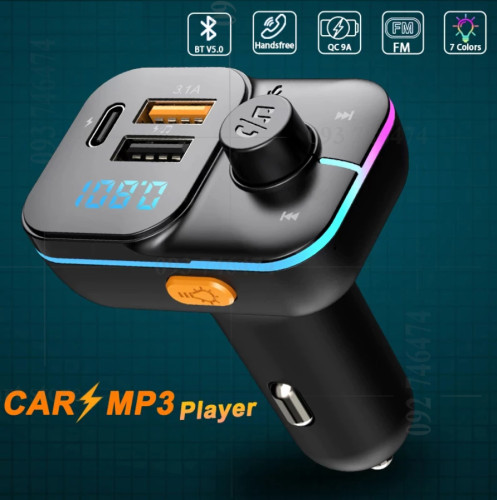 Bluetooth 5.0 Car Kit Audio Mp3 Player Fast Charger FM Transmitter
