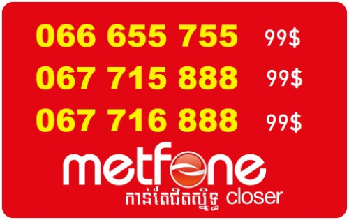 Big discount metfone Number