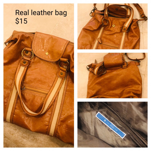 Leather bag and other Moving sale
