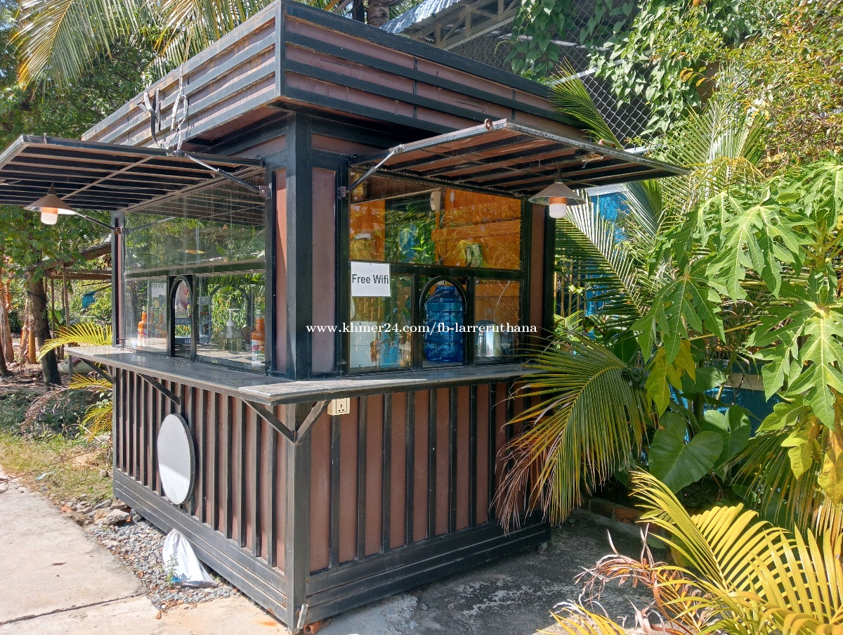 Coffee stand for sale in Phnom Penh, Cambodia on