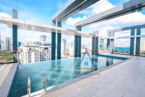 Serviced apartment 2 bedrooms with gym and pool for rent at Bueng Keng Kang 1