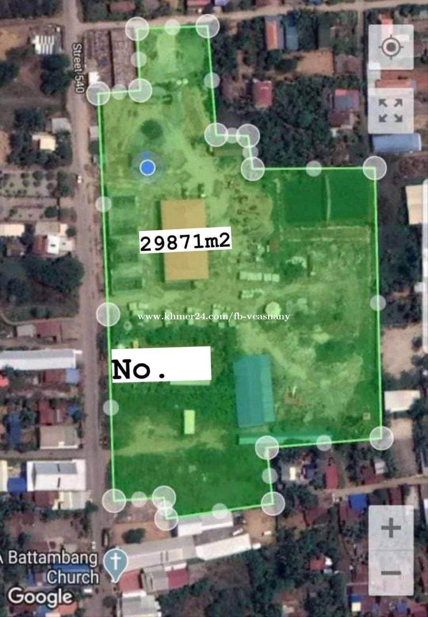 ដីលក់ក្នុងក្រុងបាត់ដំបង in Ou Char, Krong Battambang, Battambang