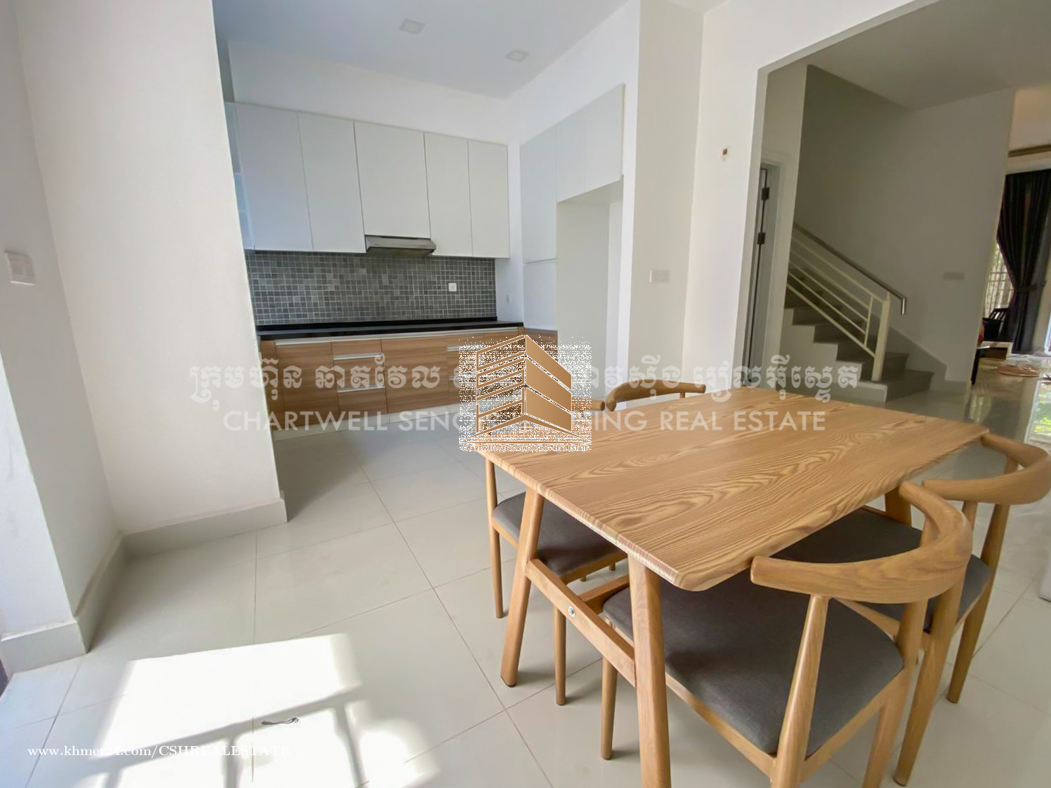 4 Bedrooms Link House for Rent in Borey Chip Mong Sen Sok (near Aeon Mall)