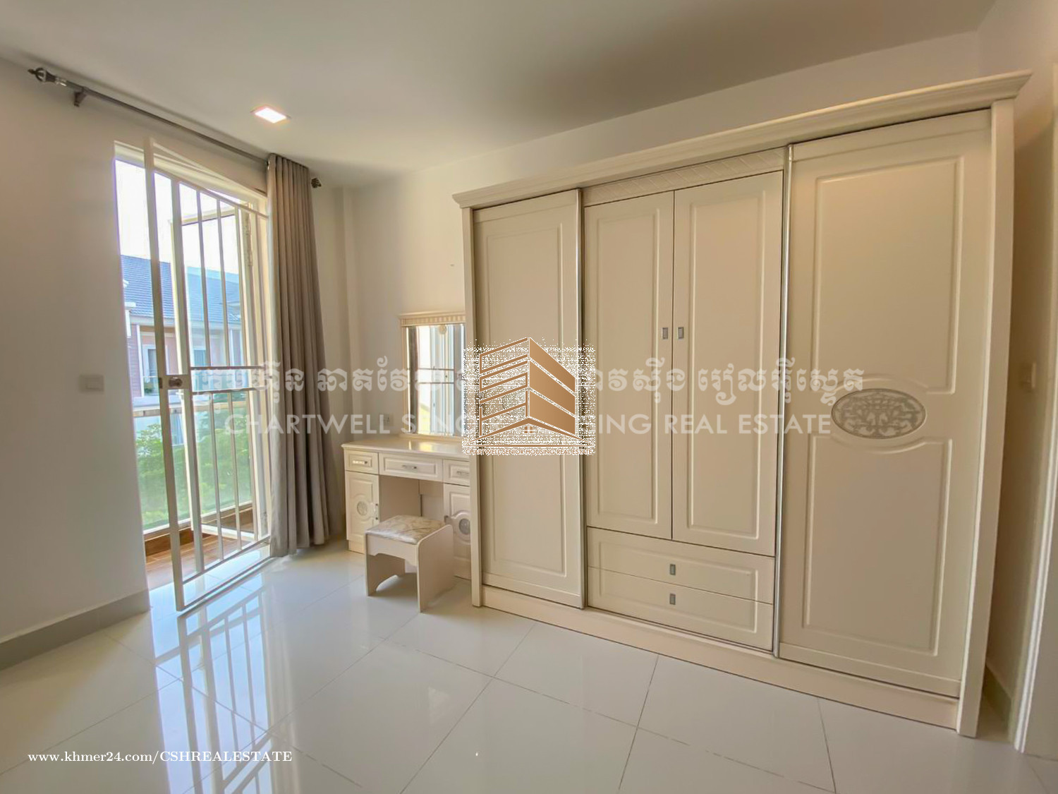4 Bedrooms Link House for Rent in Borey Chip Mong Sen Sok (near Aeon Mall)